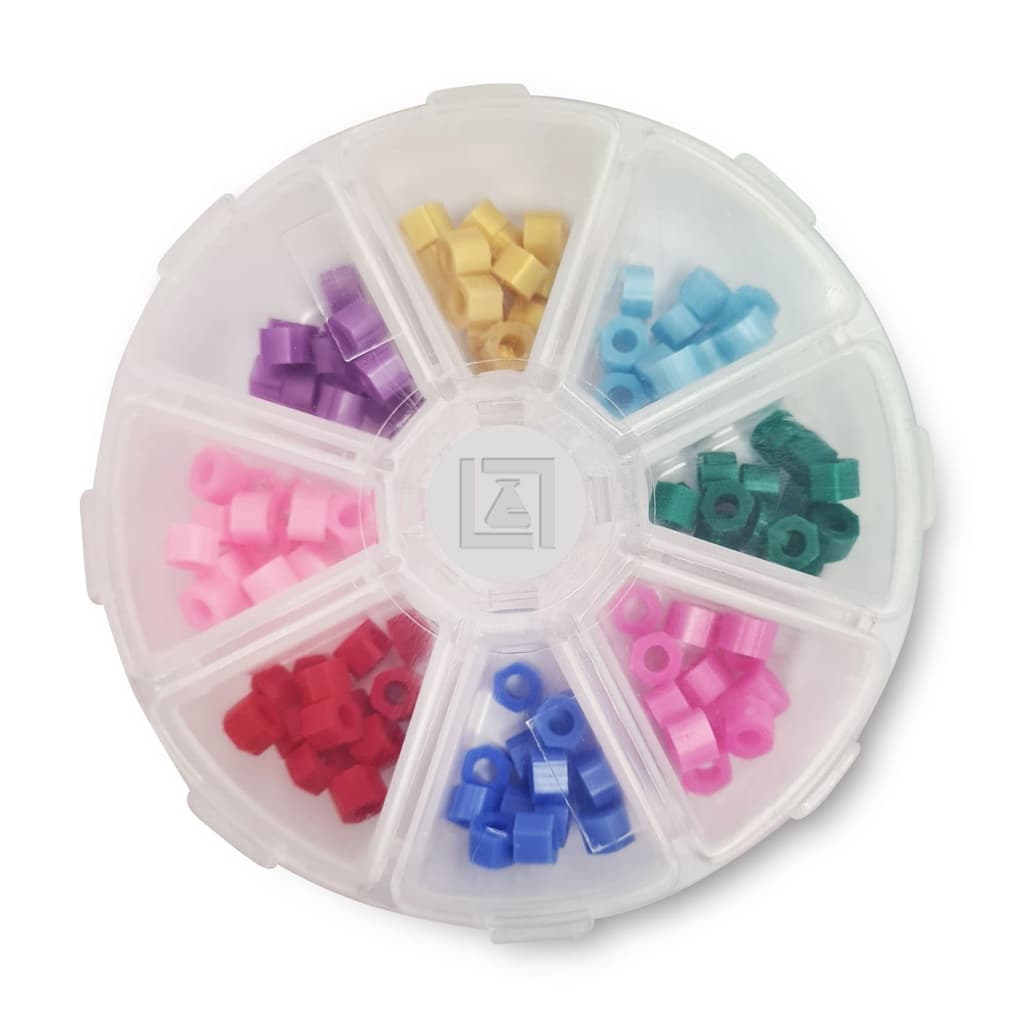 Marcador de instrumentos perolados c/120 unidades + caixa organizadora  - Lysanda