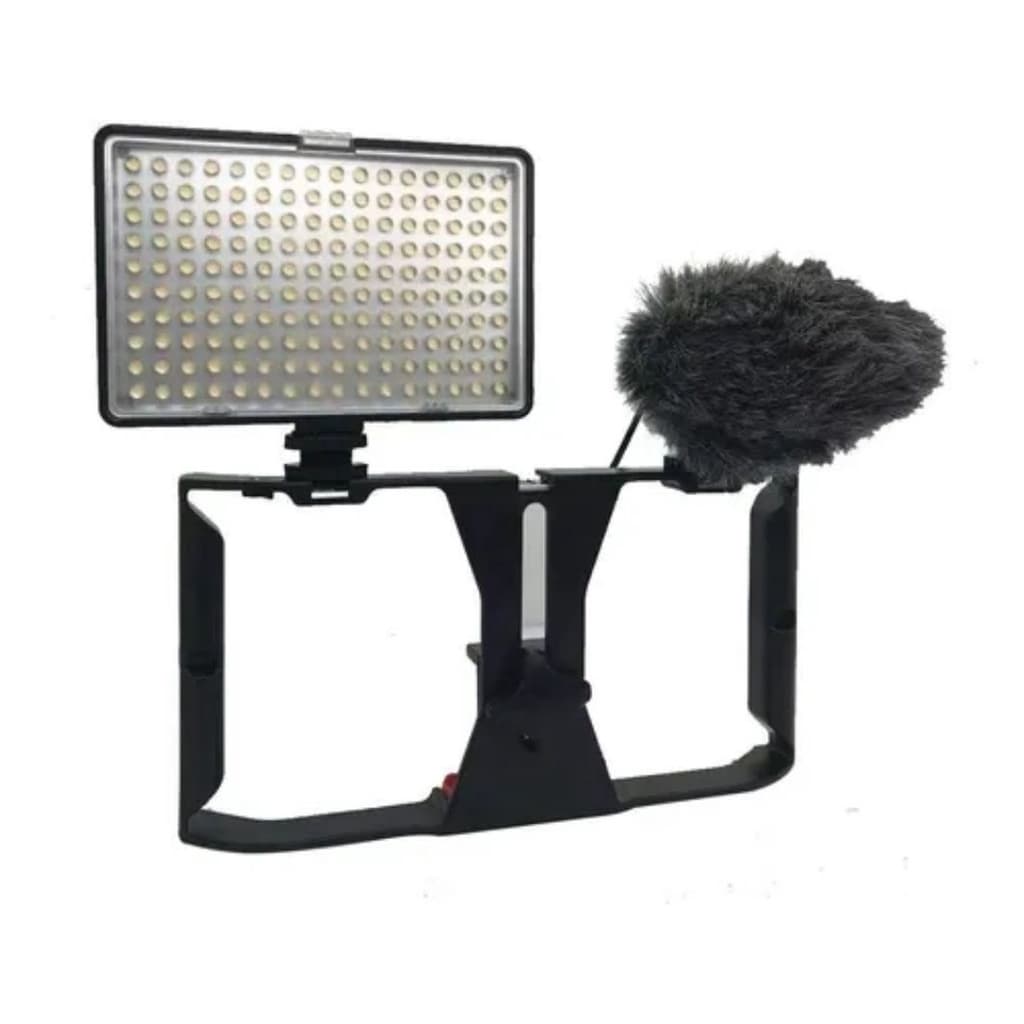 Kit Stedicam Celulares + Led Soleste Tl160 + Microfone Mz1