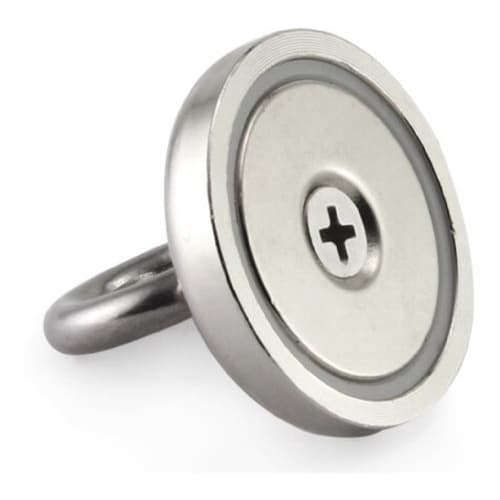 Imã Neodímio Super Forte Com Olhal N52 42 Mm Pesca Magnética Ima Neodimio