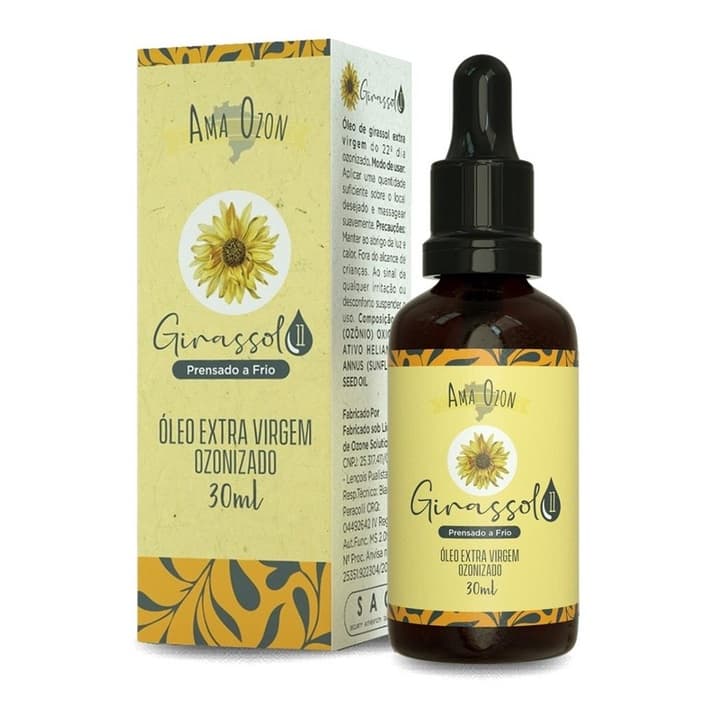 Oleo de Girassol Ozonizado Super Concentrado Oleo de Ozonio 30ml