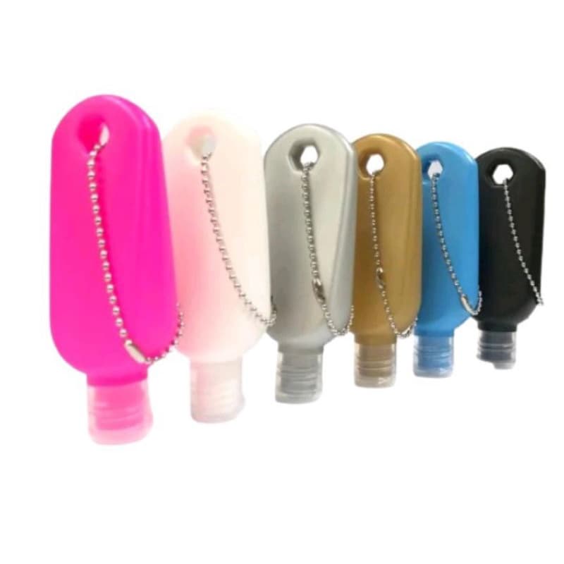 50 Porta Álcool Em Gel Correntinha Coloridos personalizados