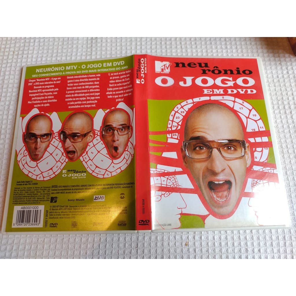 Neuronio MTV o Jogo em DVD - PC DVD Rom antigo