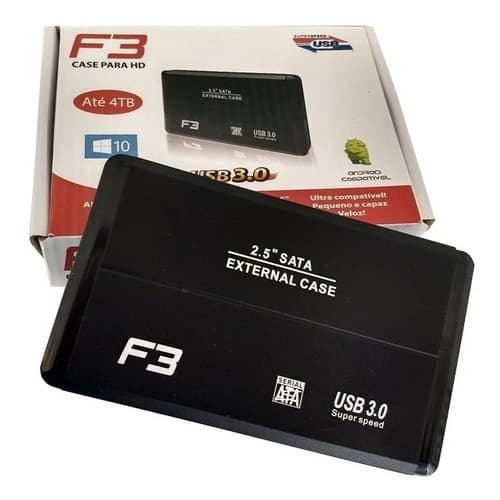 Case Hd Externo Notebook Sata 2.5 Usb 3.0 Gaveta Hd Slim