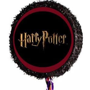 Pinhata Harry Potter com bastão e tapa olhos - Pinhatas Nacionais
