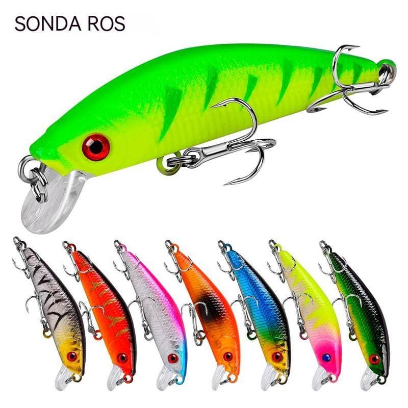 7 Centímetros Flutuante Isca Artificial Baixo De Água Doce 7.9G Biônico Plástico Rígido