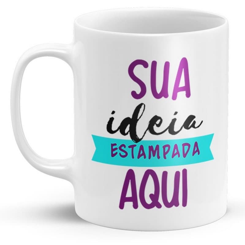 Caneca Personalizada com foto sua arte seu tema para aniversários presentes e festas