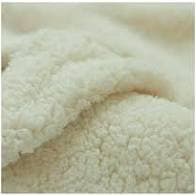 Tecido Carapinha Lã de ovelha Pelúcia p/ artesanato, patchwork, confecção de roupas - 30 cm x 1,50