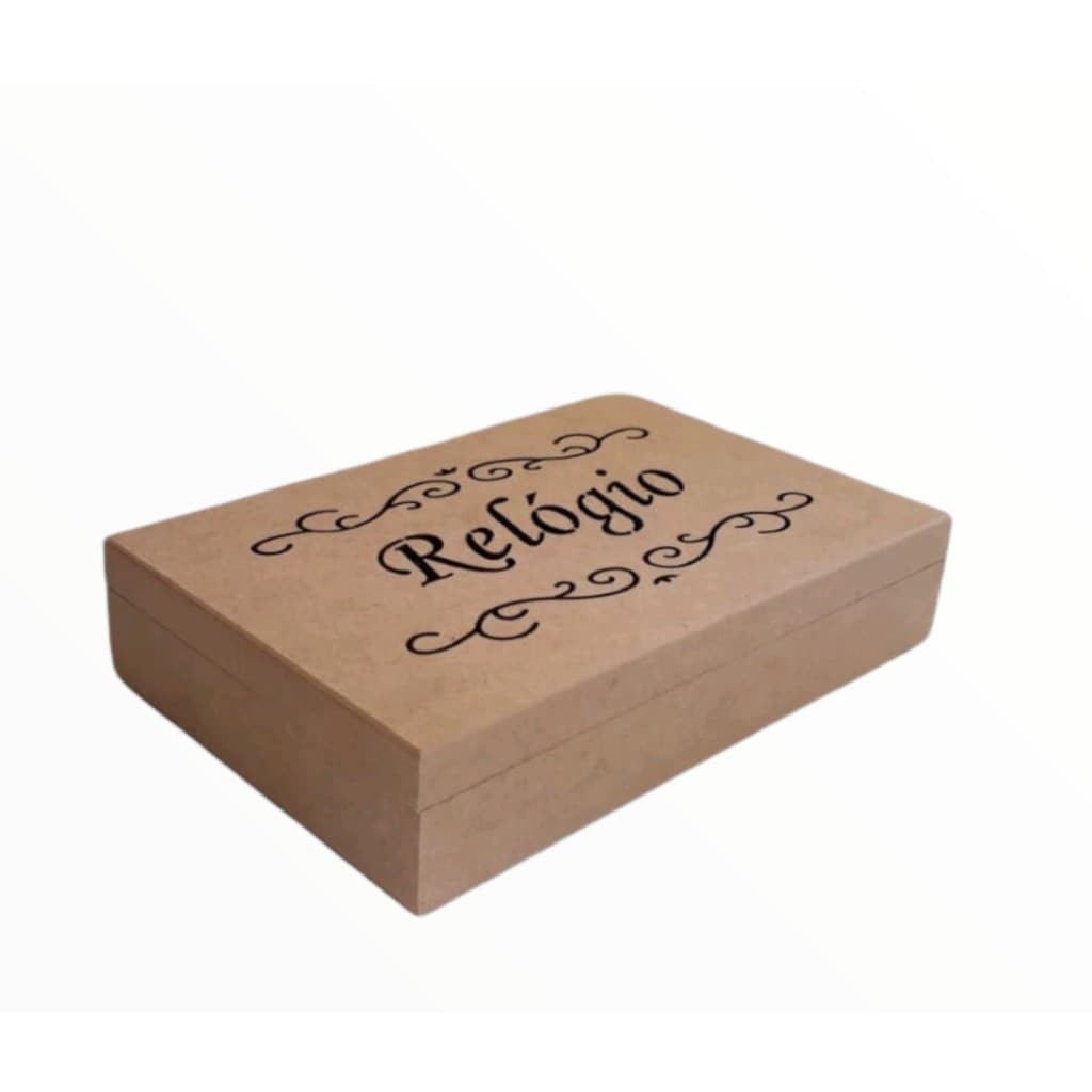 Organizador Caixa De Relogio Vazada Em Mdf Cru Decoração