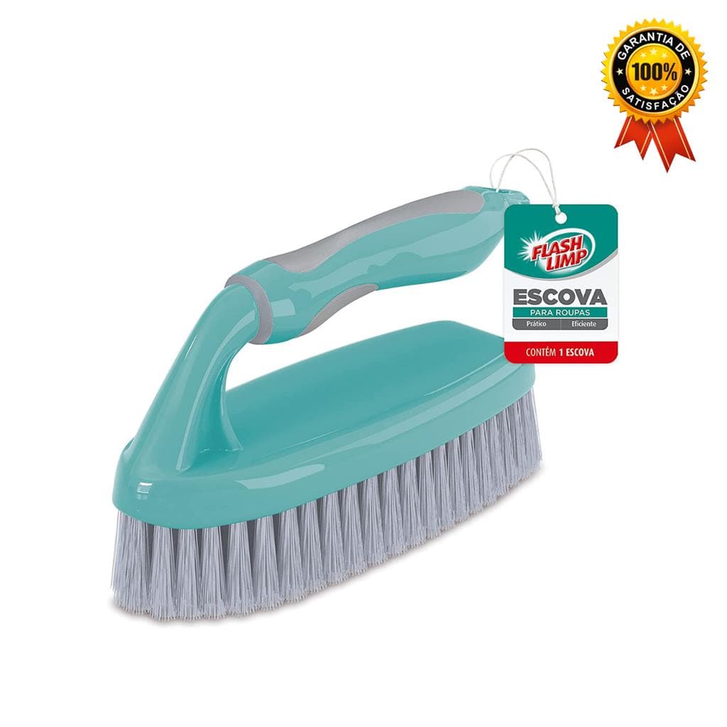 Escova Para Roupas Verde Lavanderia Flash Limp