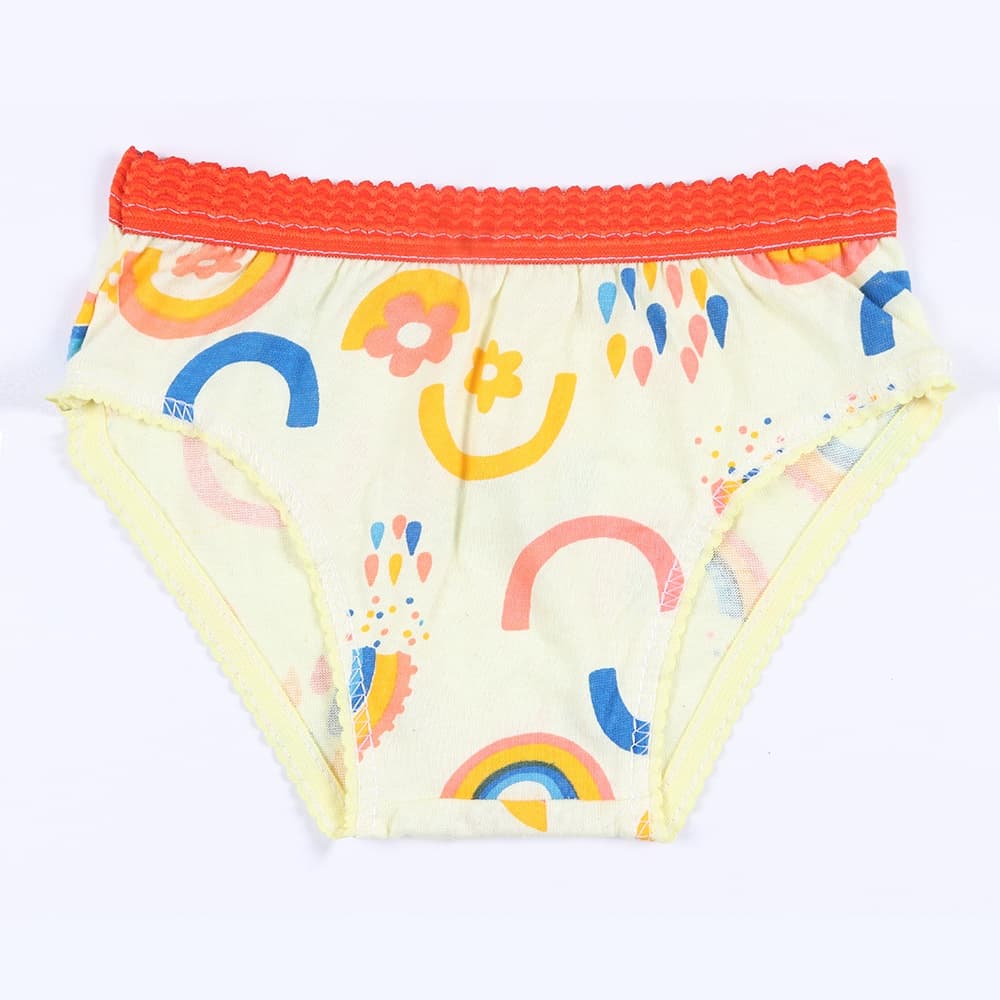 Kit  3 Calcinhas Infantis de Algodão Estampadas