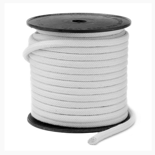 Kit 3 Cordão Trançado Branco 100% Algodão São José 3039- 8mm