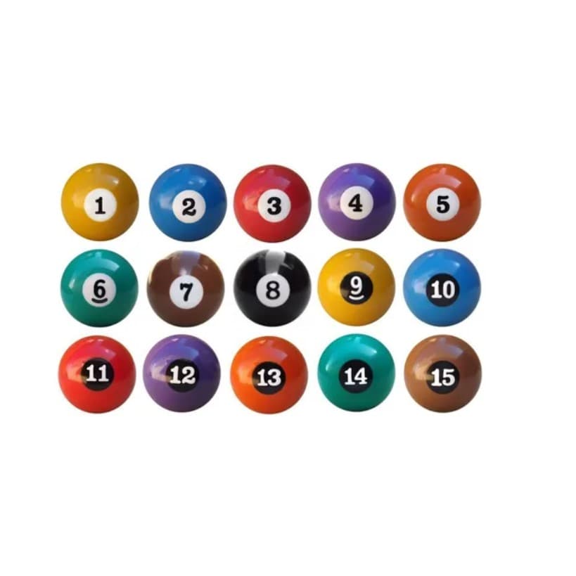 Bola avulsa Numero Numerada Bilhar Sinuca Snooker 50mm Nova Avulsa