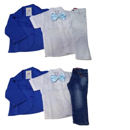 CONJUNTO FESTA CASAMENTO MENINO GRAVATA BLAZER BATIZADO