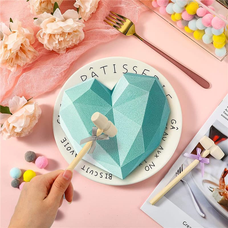 10 / 20 / 50 Peças Mini Bolas De Martelo De Madeira Brinquedo Pounder Substituição Ferramentas De Cozimento De Madeira Mallets