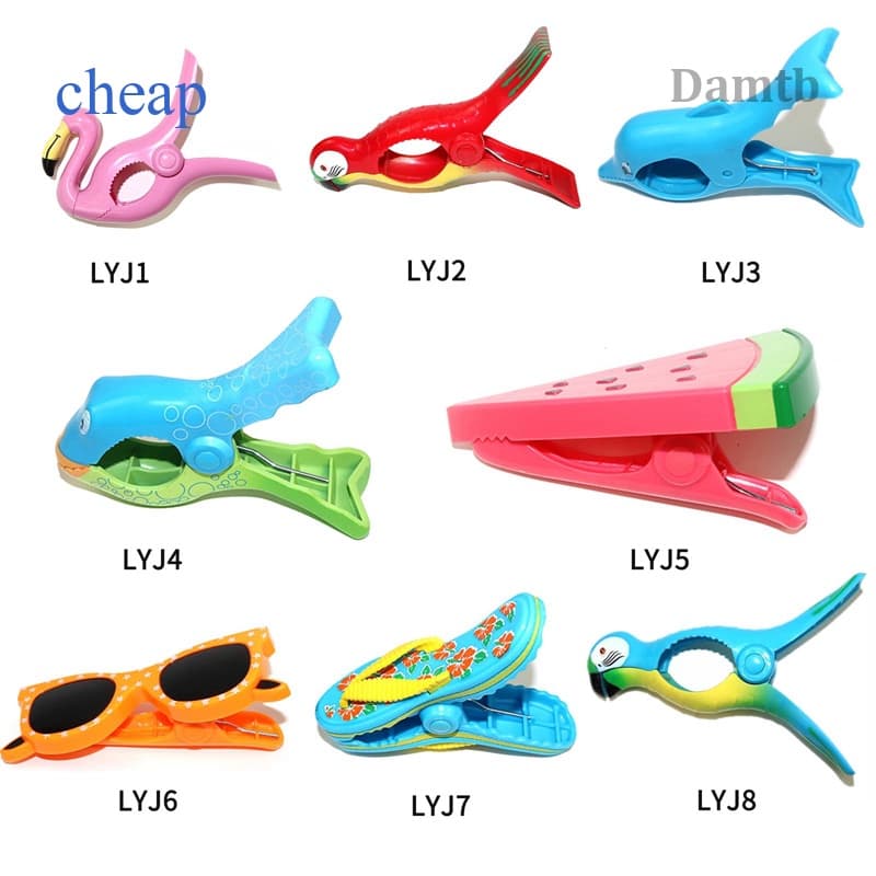 Damtb Forma Animal Forte Toalha De Praia Cadeira Clipe Titular Grande Sunbed Pegs Lavanderia Clips