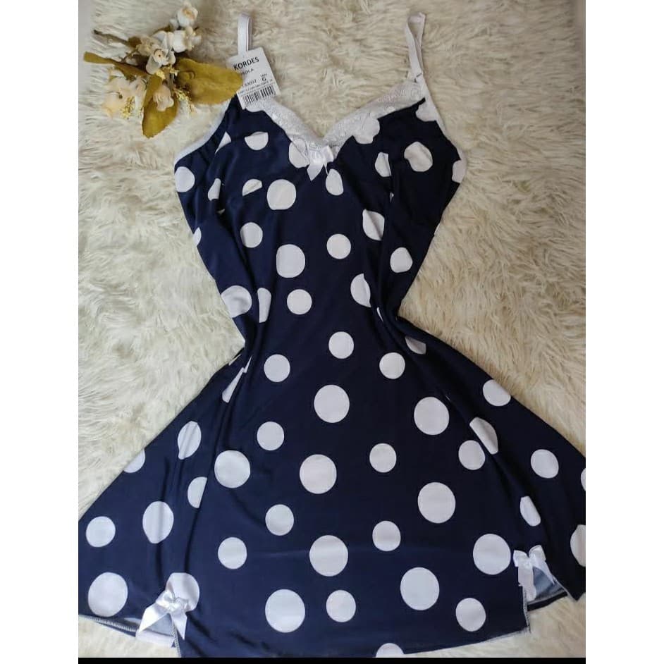 01 Camisola Liganete  Estampada - Moda Intima - Roupa De Dormir