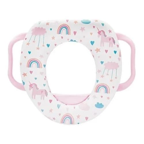 Apoio P/ Vaso Sanitario C/ Alça Rosa Banheiro Seguro Criança