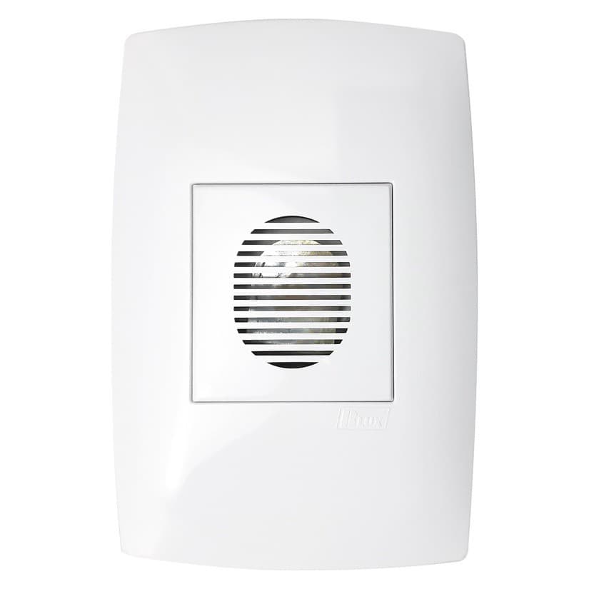 Campainha Cigarra Bivolt 4x2 Conjunto Com Placa - Blux Home