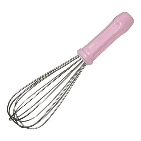 Fuê Batedor Bolo Ovos Profissional 25 Cm Inox (Rosa) - Majuformas