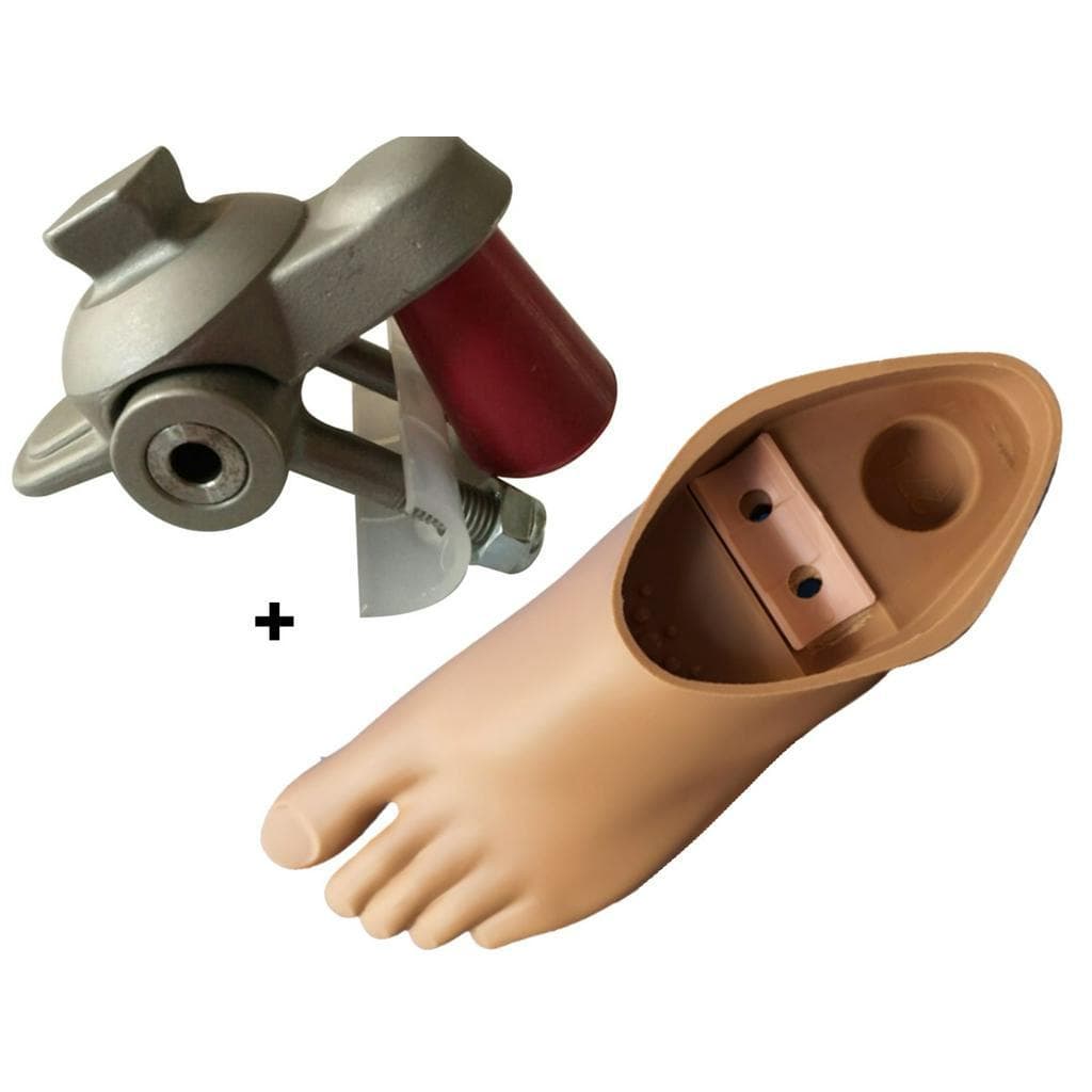 Kit pé articulado  Adaptador com amortecedor