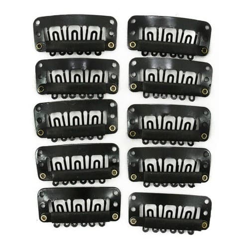 10 Presilhas Para Aplicação De Alongamento Aplique Tic Tac Mega Hair