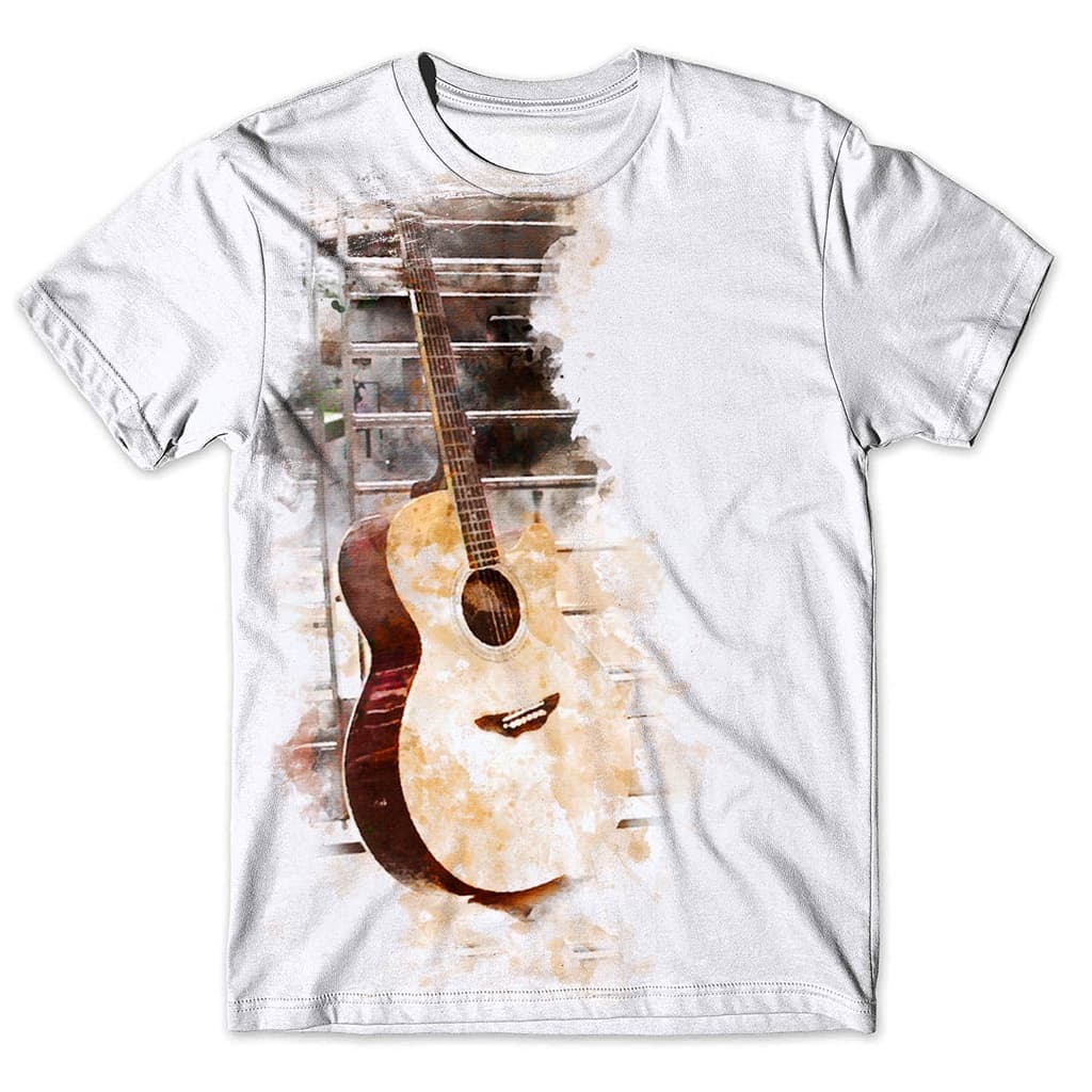 Camisa Camiseta Masculina Musica Violão 4