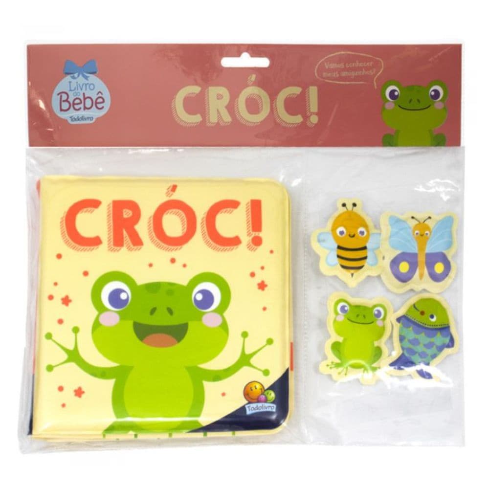 Livro de banho para bebes Splish, Splash! Croc! Todo Livro
