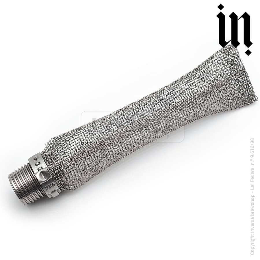 Filtro Bazooka Cerveja Em Inox Bazuka Bazuca - 1/2 - 15 Cm