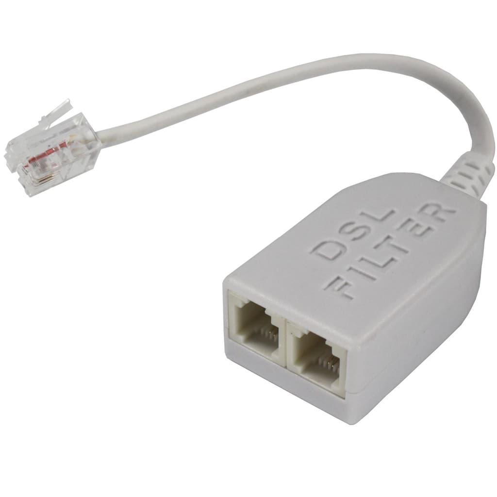 Conector Duplo Micro ADSL para Modem e Telefone - Linha Telefônica