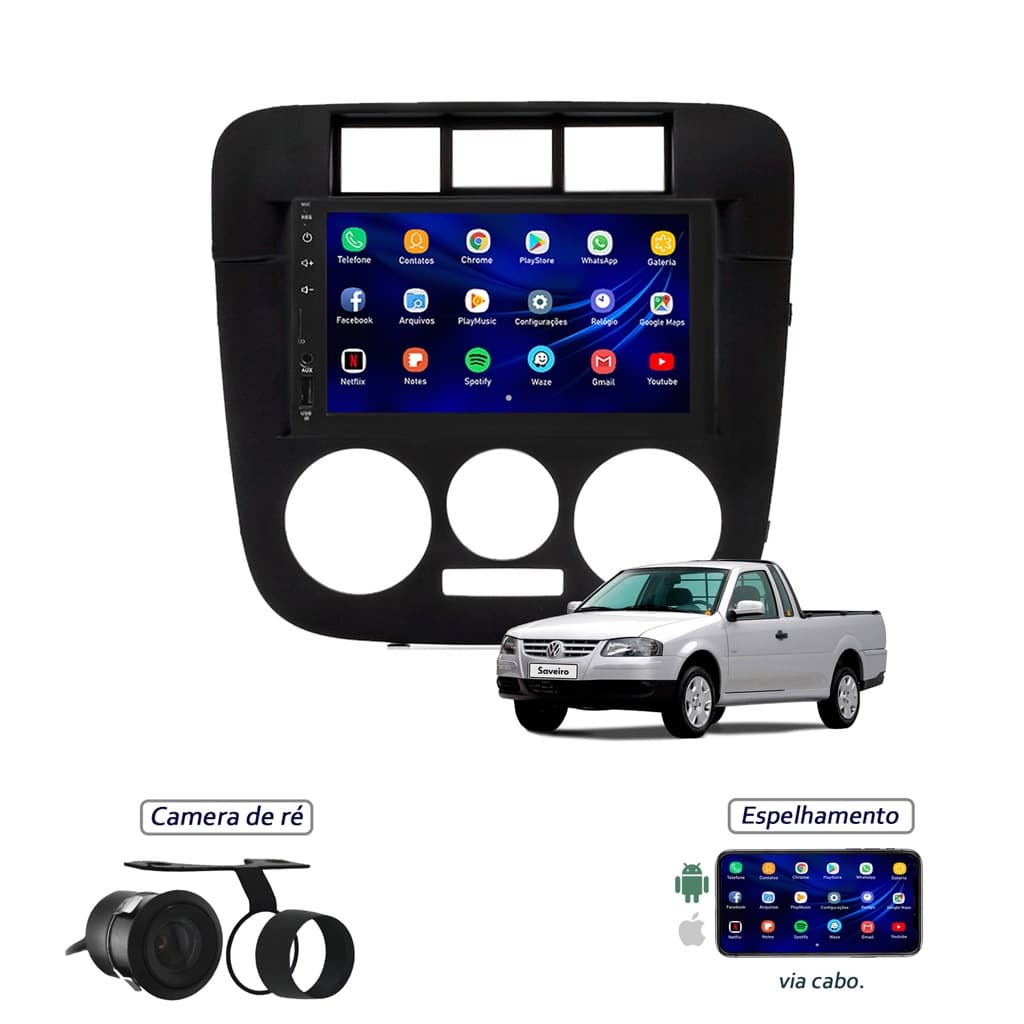 Kit Central Multimídia - Saveiro G4 -