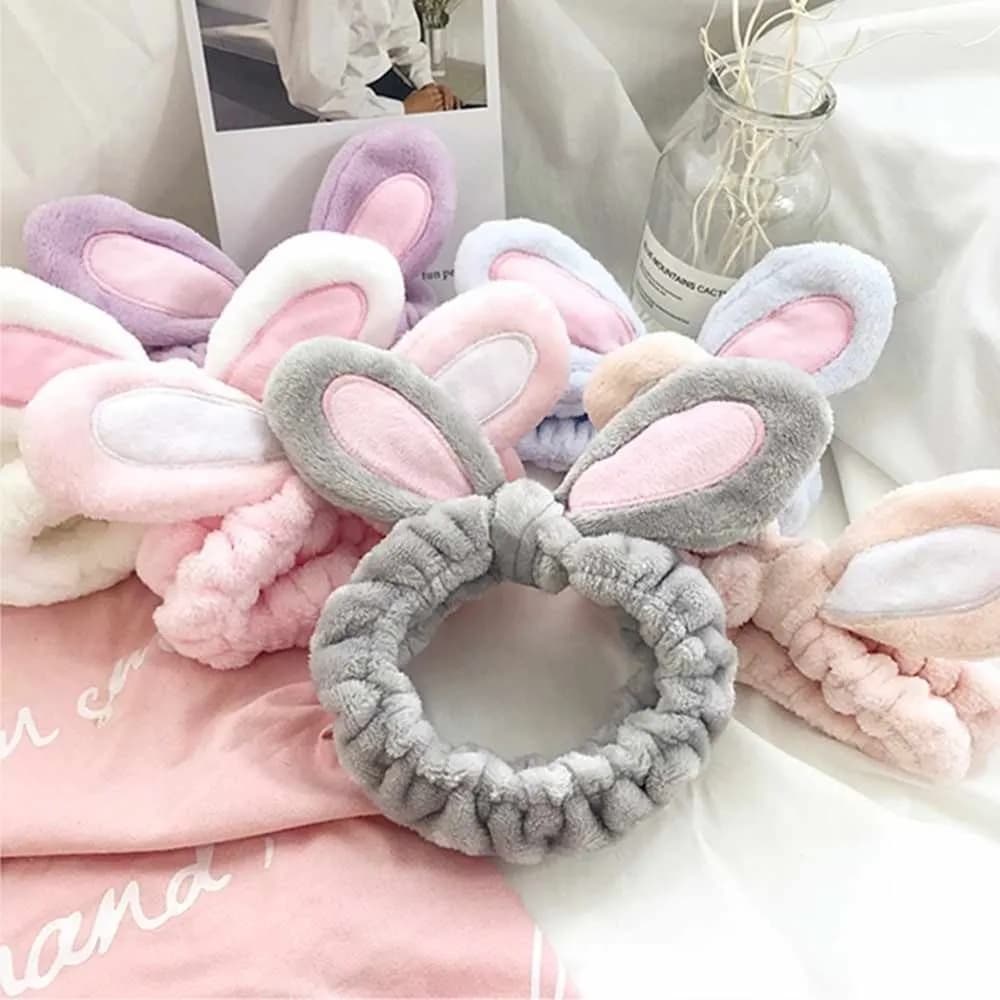 Faixa de Cabelo orelha de coelho Para Maquiagem Skin care