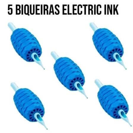 Kit Bico Biqueira Tatuagem 5 Unidades Electric Ink Tattoo Tipo Reilly Formula 47 Finder