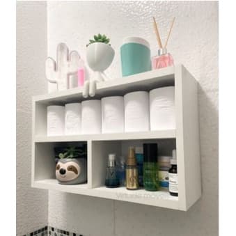 Nicho Multi Uso Com Divisoria e Prateleira Decoração e Enfeites em MDF