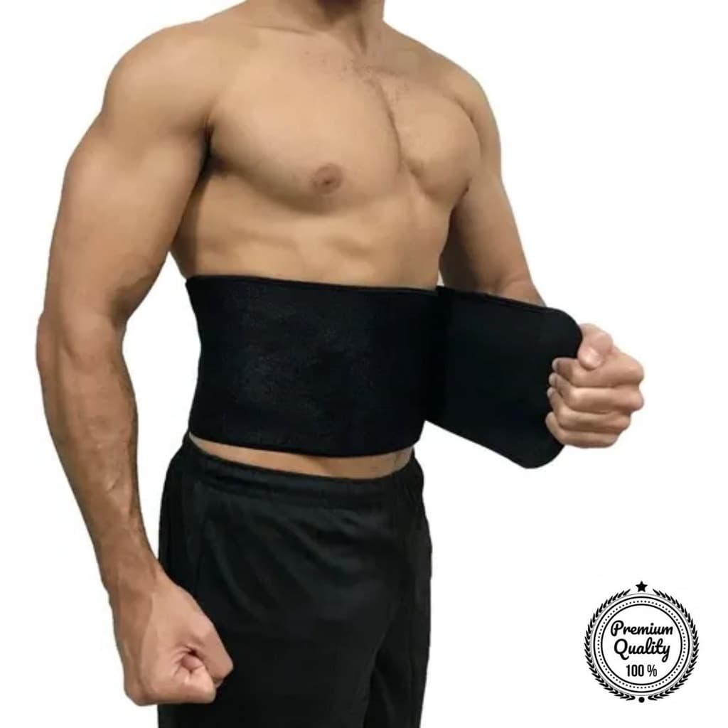 cinta abdominal masculina feminina reduz gordura cinturão musculação treino crossfit neoprene térmico ajustável SL