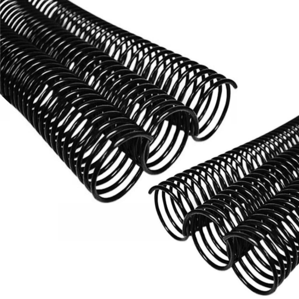100 unidades Espiral para Encadernação preto 7, 9, 12, 14, 17 milímetros.