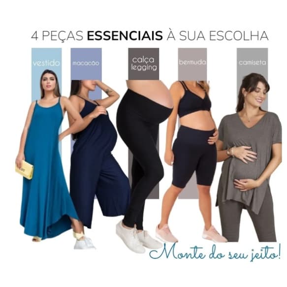 Roupa P/ Grávida Gestante Escolha 4 Peças Direto Da Fábrica