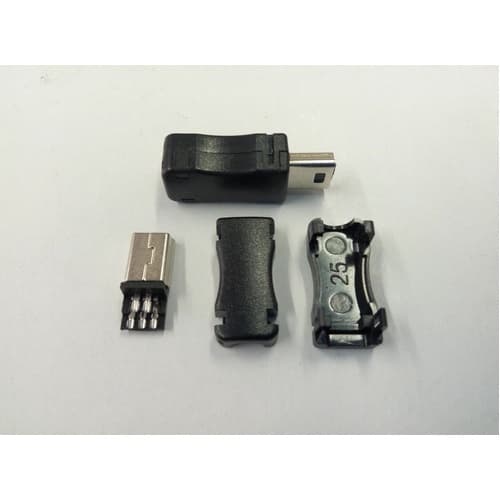 05  Conector Mini Usb Plug Macho - 5 P/ V3