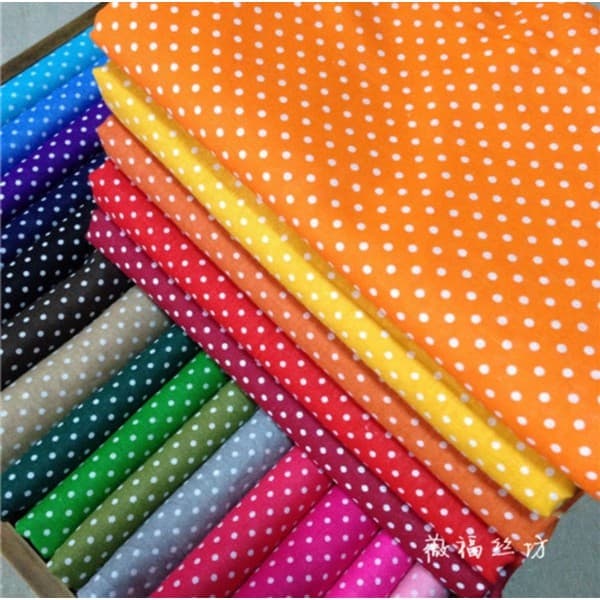 Tecido Tricoline Estampada Poá  Várias Cores 100% Algodão