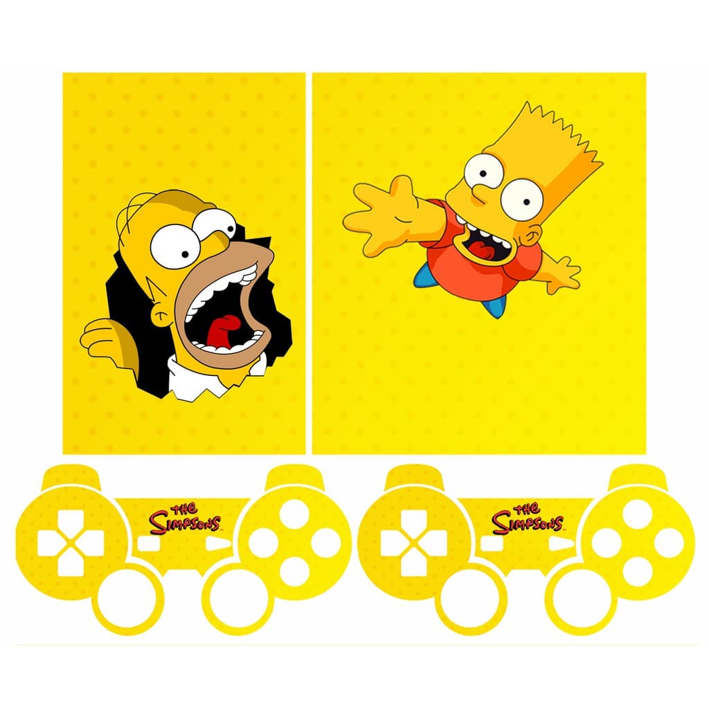 Skin Adesiva PS2 Slim - Simpsons