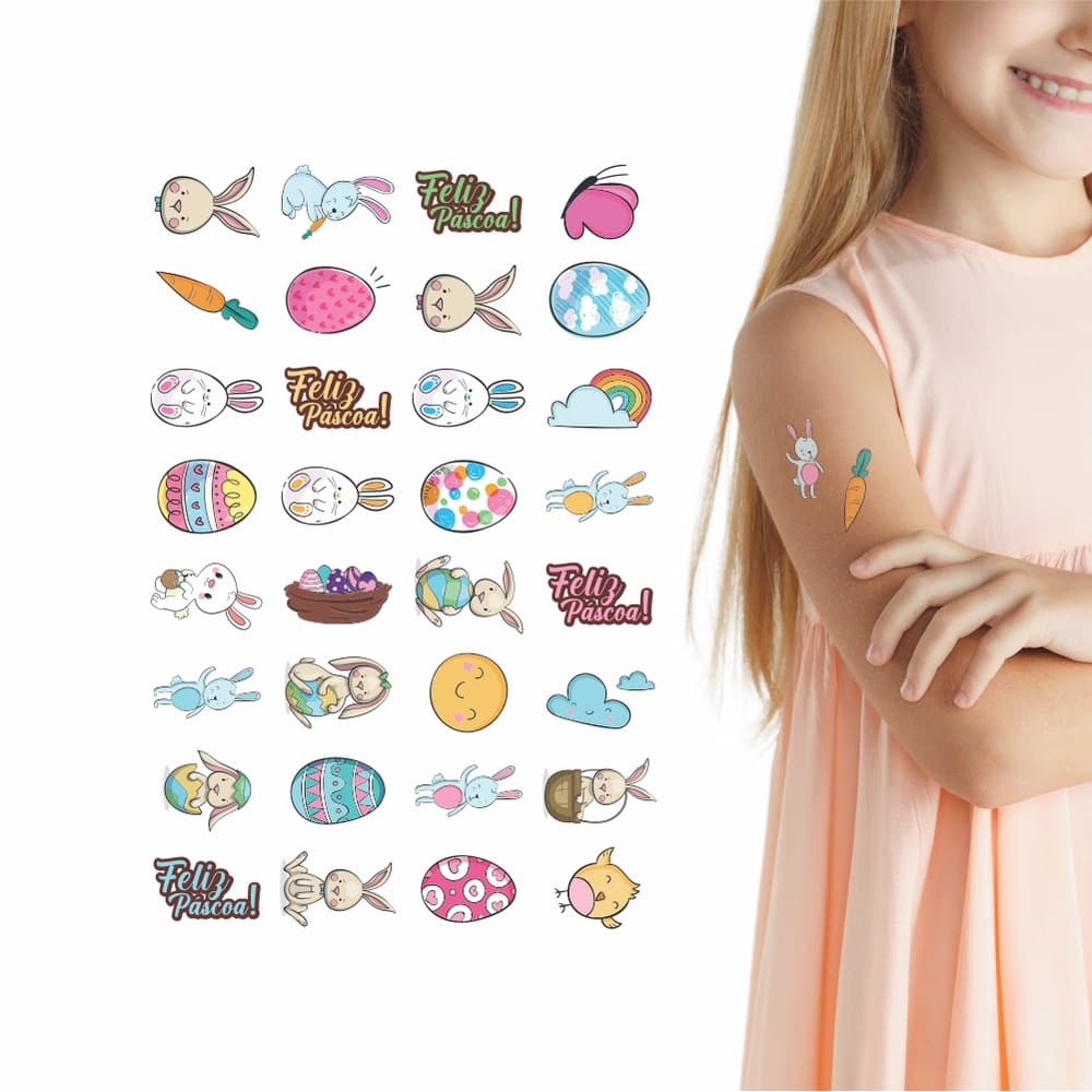 Tatuagem Temporária | Kit Festa 32-061 | Páscoa
