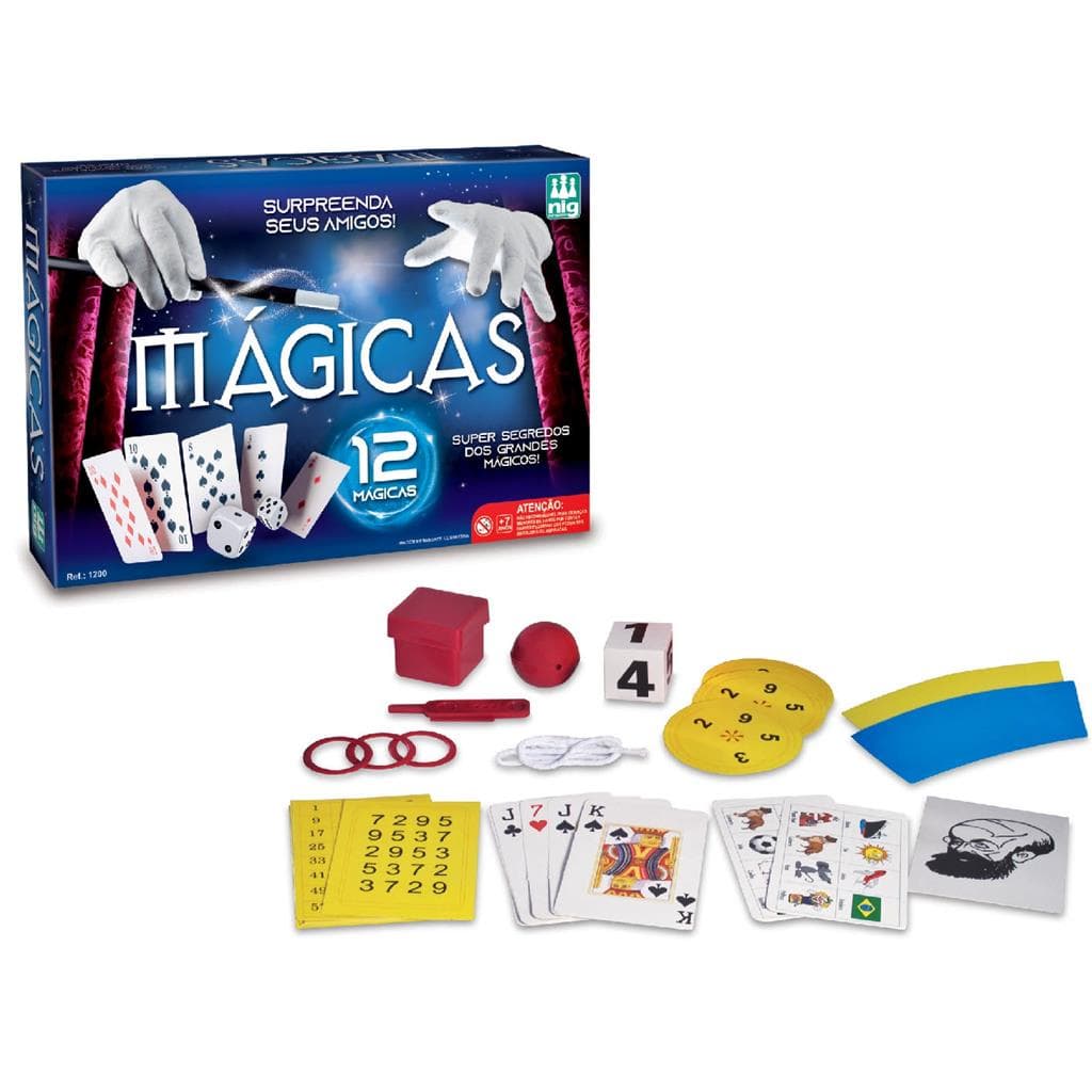Jogo Caixa De Magicas Nig 10 Truques 1200 - Nig Brinquedos