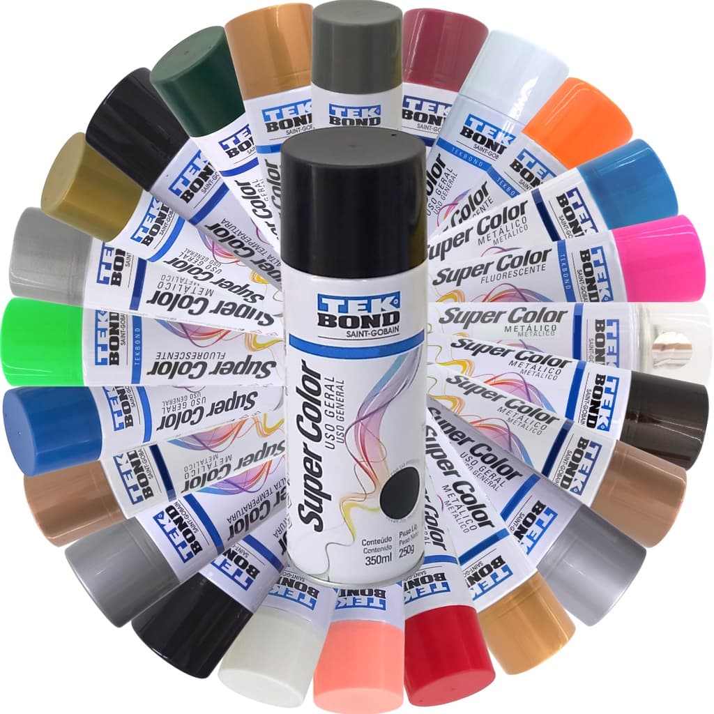 Tinta Spray Super Color 350ml Tekbond Várias Cores