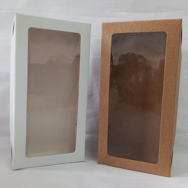 20 Caixas com Visor 16x8x3,5 cm.