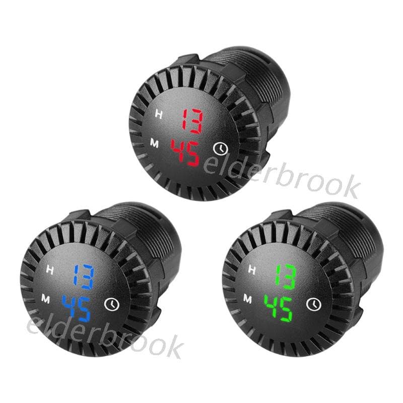 Edbx Relógio Digital Display Led 12v / 24v Automotivo Para Carro / / Caminhão