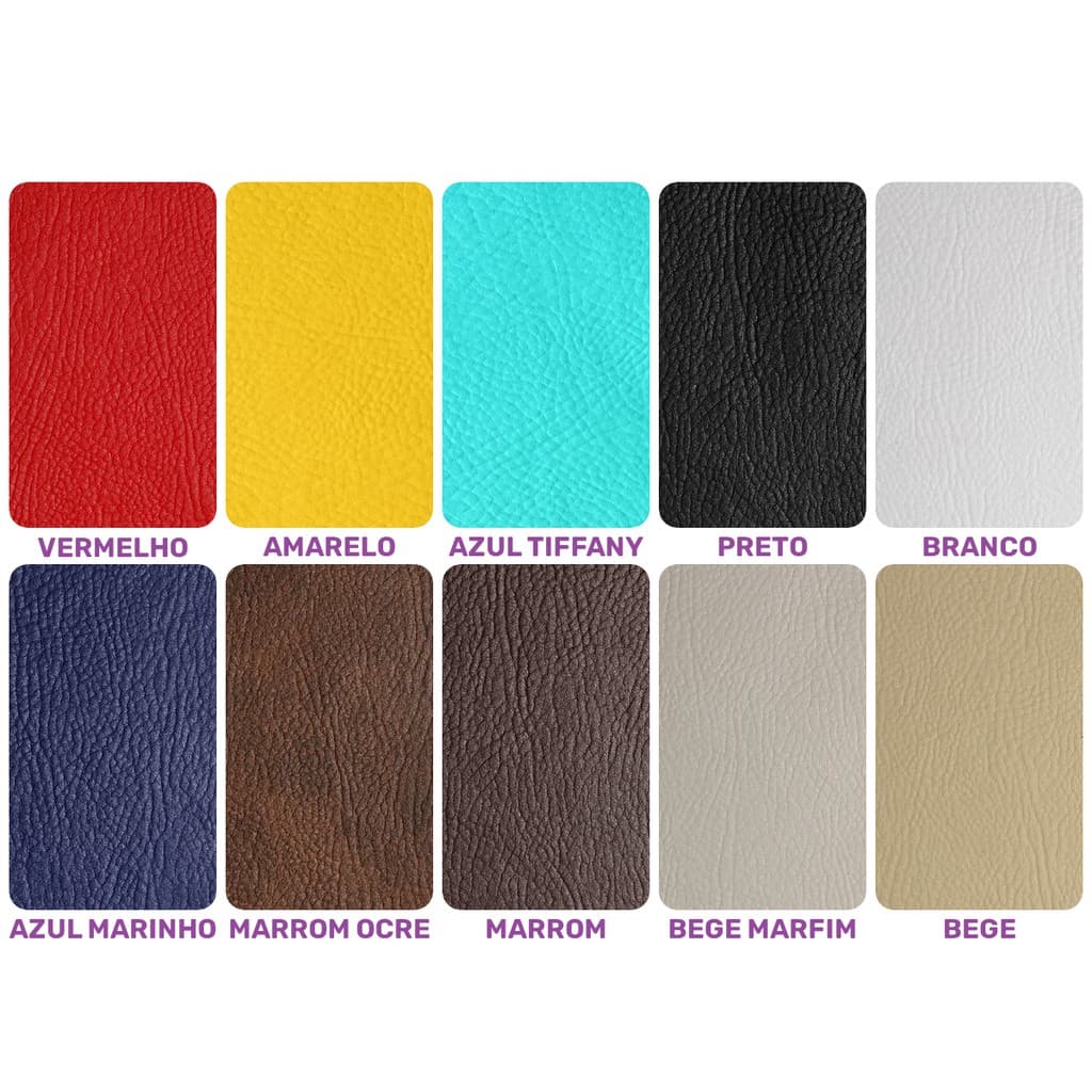 Tecido Corano Couro Sintético 1m X 1,4m Diversas Cores