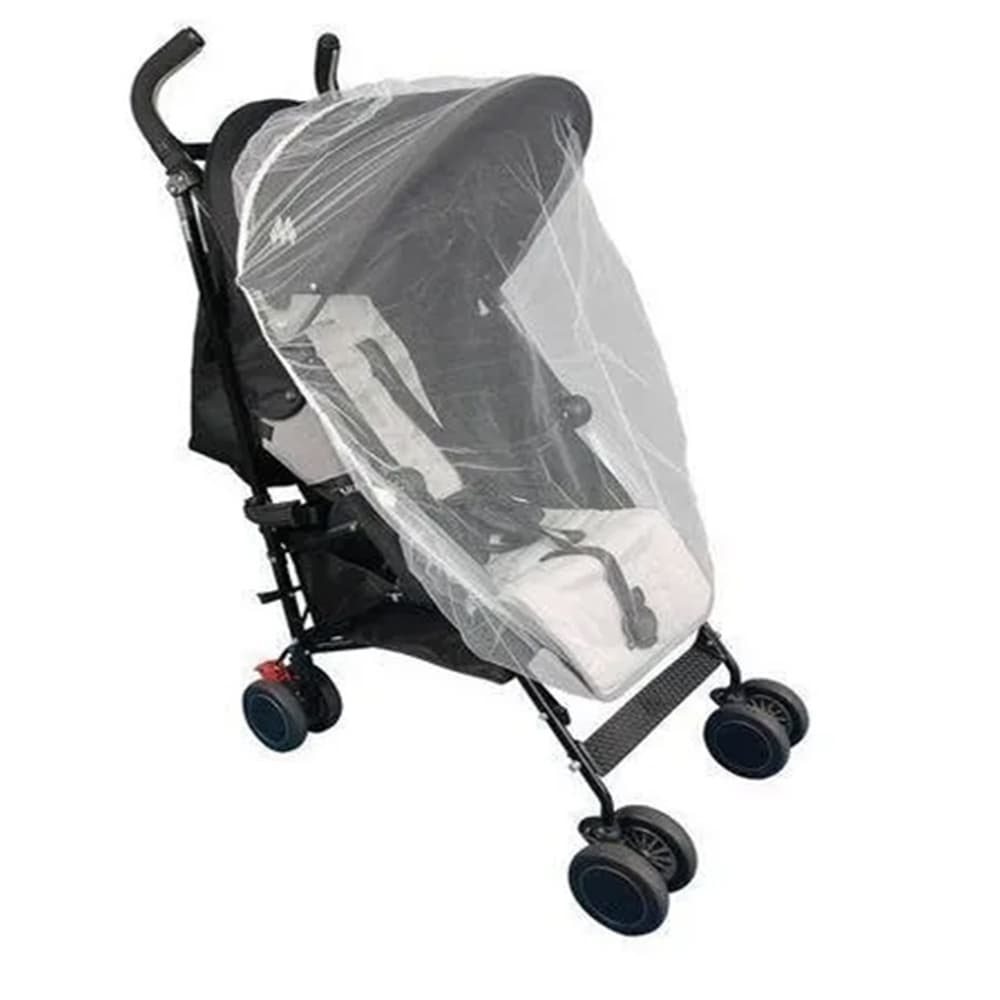 Mosquiteiro para Carrinho e Mini Berço de Bebe 100% Poliéster Tela Branca Presente Natal Enxoval