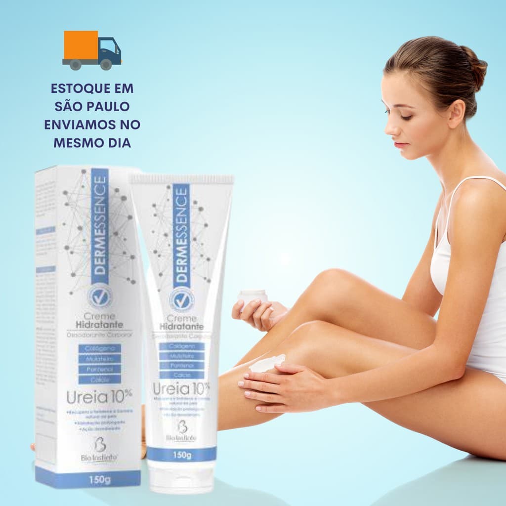 Creme Hidratante Desodorante Corporal Ureia 10% - Dermessence - 150 gramas.