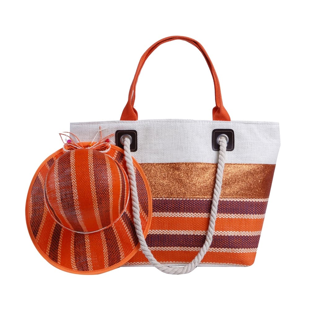 Kit Chapéu E Bolsa Feminina Praia Pesca Camping Piscina Proteção Solar Yepp