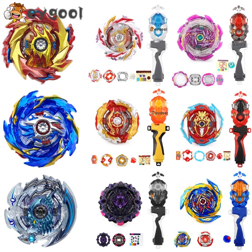 MQ B-159-177 Spinning Beys Burst Metal Kreisel Top Com-184 LR Launcher Set Kid Toys Boy Toy Para Presente De Aniversário