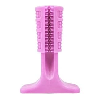 Mordedor Escova Dental Cachorro Resistente Pet 11 cm Rosa